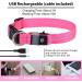 PCEOTLLAR Luminous Dog Collar - Adjustable LED Light Reflective Band for Small Medium & Large Dogs - Pink XS (25-32cm) - Buy Online on GoSupps.com