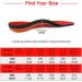 Orthotic Insoles Arch Support Full Length Inserts for Flat Feet - Size UK-5/24CM/9.44 Red - Buy Online on GoSupps.com