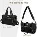 Large Diaper Bag Tote with Changing Pad and Pacifier Bag - Black - Buy Online on GoSupps.com