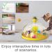 AOCCIT Interactive Cat Toy - Indoor Kitten Teaser Supplies for Enrichment and Playtime | Birthday Gift Cat Treasure Chest - B - Buy Online on GoSupps.com