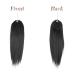 FESHFEN 12 Inch Straight Drawstring Ponytail Extension - Natural Black Synthetic Hairpiece for Women & Girls - Buy Online on GoSupps.com