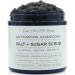 Natural Activated Charcoal Body & Face Scrub. Exfoliating Dead Sea Salt & Sugar Scrub. Deep Cleansing Pore Minimizer. Anti Cellulite  Acne  Blackhead  Scars  Wrinkle Treatment.