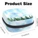 Portable Women's Binding Bags | Menstrual Cup & Tampon Bags for Teens | Multicolored Winter Landscape - Buy Online on GoSupps.com