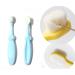 Extra Super Soft Nano Toothbrush for Toddlers and Children by The Smiling Whale  Micro Fine Nano Bristles for Sensitive Gums for Baby and Kids  Duo Functions with Tongue Cleaner (Blue)