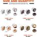Tanstic 44 Sets 14MM Round Magnetic Snap Buttons - Double-Sided Strong Magnetic Clasps for Clothes, Jackets, Jeans, Bracelets - DIY Craft Set - Buy Online on GoSupps.com
