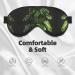 Monstera Deliciosa Banana Palm Print Eye Mask | Soft Unisex Sleep Shade for Travel Yoga & Shift Work - Buy Online on GoSupps.com