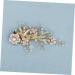 Beaupretty 1pc Flower Hairpin Crystal Gold Headpiece Vintage Hair Clips Rhinestone Barrettes for Women Hair Clips Alligator Hollow Star Hair Pin New Alloy Temperament Bride Headgear - Buy Online on GoSupps.com