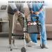 Fashionable Wheelchair Armrest Organizers Bag with Multipockets Sturdy Oxford Cloth Storage Accessory Grey - Buy Online on GoSupps.com