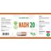 NADH 20mg 60 Vegetable Capsules Tested by a Third Party Laboratory Gluten Free and GMO Free - Buy Online on GoSupps.com
