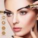 Crayon sourcils liquide 3D Tatouage Crayon Sourcils avec 4 conseils Crayon Imperm able & Longue Dur e Sourcil pour le Maquillage Naturel Micro crayon pour femmes et filles (Marron fonc ) 02#Marron Fonc + Eyeliner (Noir) - Buy Online on GoSupps.com