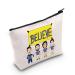 Levlo Believe Ted TV Show Cosmetics Bag Ted TV Show Fans Gift Ted Believe Make-up Zipper Bag for Friends Family Believe Ted Tragbag