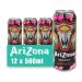 Arizona Sparkling Energy Drink Watermelon 12 x 500ml Cans Green Tea Fruit Juice Vitamins Caffeine Energy Boost