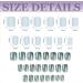 Short Holographic Blue False Nails - 24PC Press On Nails with Glue Stickers | Elegant Touch for Women - Perfect for Party or Daily Wear (JP1314) - Buy Online on GoSupps.com