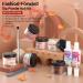 Modelones 6 Colors Dip Powder Nail Kit Starter 12Pcs Fall Winter Nude Brown Neutral Skin Tone - Acrylic Dipping Powder System with Base & Top Coat, Activator - French Nail Art, DIY Manicure Kit - Buy Online on GoSupps.com
