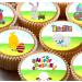 Easter 24 pre-cut edible party decorations Wafer Paper Cupcake Topper Cake