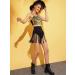 Verdusa Women's Black Fringe Tassel High Waisted Shorts - Medium Size - Buy Online on GoSupps.com