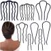 8 Piece U Shape Hair Combs Hair Fork for Women Accessories  Hair Side Combs for Updo Bun  French Style Hair Sticks Forks for Vintage Hairstyle French Twist Hair Tool