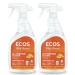 ECOS All Purpose Cleaner Orange 22oz Bottle by Earth Friendly Products (Pack of 2)