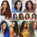 Umylar 10 Inch Pre-twisted Passion Twist Crochet Hair 8 Packs - Short Bohemian Braids Synthetic Extensions in 1B/350 - for Women - Buy Online on GoSupps.com