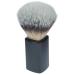 Shaving brush synthetic hair with black plastic handle height: 10 cm ring 21