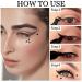 6PCS Black Liquid Eyeliner Stamp Set - Long Lasting Waterproof Smudgeproof Double Headed Pen with Various Stamp Shapes for Women - Buy Online on GoSupps.com
