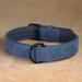Didog Blue Leather Dog Collar - Soft Padded Adjustable Stainless Steel Buckle - XL (40-50 cm) for Small Medium & Large Dogs - Buy Online on GoSupps.com