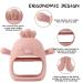 Kingnable Bite Ring for Babies - BPA Free Silicone Dental Aid Toy (3 Months+) - Soothes Wounded Gums - Dark Pink - Buy Online on GoSupps.com