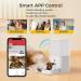 ABRCT Automatic Cat Feeder with Camera 6L Large Capacity | Smart Pet Feeder for Cat & Small Dog | WiFi Enabled, App Remote Control | Customize Feeding Plan | Visible Food Bowl | Automatic Pet Feeder with Camera - Buy Online on GoSupps.com