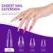 Gelike EC Long Stiletto Nail Tips - 240PCS Clear Full Cover Soft Gel Nails for Salon Extension | Pre-Shaped False Nails for Acrylic & Gel Polish - Buy Online on GoSupps.com