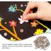 Amosfun 100pcs Mini Brads Paper Fasteners for DIY Crafts - 9mm Metal Scrapbooking Brads - Buy Online on GoSupps.com