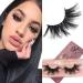 GOO GOO 3D Mink Eyelashes Fake Eyelashes 25mm Dramatic Long Siberian Mink Eyelashes Natural Layered Effect Hand Made Strips Eyelashes Reusable Make Up Real False Eyelashes 1 Pair