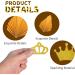 14Pcs Gold Cake Topper Decorations Birthday Cupcake Toppers Crown Cupcake Toppers for Coronation Party Birthday Party Wedding Party - Buy Online on GoSupps.com