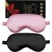Sleep Mask Eye Masks for Sleeping 100% Light Blocking Super Soft and Comfort Ultra light Eye Sleep Shade Eye Cover for Men Women Suitable for Travel Yoga Nap Eye Mask for Sleepping 2 Packs