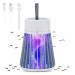 CherryPig Bug Zapper Rechargeable Mosquito and Fly Killer Indoor Light with Hanging Loop Electric Killing Lamp Portable USB LED Trap for Home Bedroom Outdoor Camping Gray