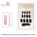 Shop Bling Art Black Red Glossy Oval False Nails - 24 Medium Tips for Stunning Nail Designs - Buy Online on GoSupps.com