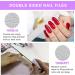 20PCS Nail File Buffer Set - 100/180 Grit Nail File & 120 Grit Sanding Buffer for Gel & Acrylic Nails - Professional Manicure Tool - Purple - Buy Online on GoSupps.com