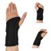 Abnii Wrist Support Breathable Carpal Tunnel Brace Compression with Metal Splint Elastic Adjustable Straps for Arthritis Joint Pain Tendonitis Sprains Relief Sleep Aids Adult (Left(L/XL)) Left (L/XL)