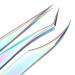 3-Part Non-Slip Eyelash Tweezers Set - Stylish Curved Design for Eyelash Extensions - Buy Online on GoSupps.com