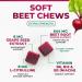 Beet Chews - Vegan Soft Beetroot Chewables with Grape Seed Extract for Heart Health & Energy - Antioxidant-Rich Berry Flavor | 60 Count - Buy Online on GoSupps.com