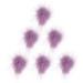 FOMIYES 6pcs Nail Art Remover Hair Nail Art Supplies Removable Nail pom poms for hats Nail art pompom Removable Fluffy women s hat Nail Decorations jewelry 3d detachable Pink