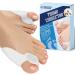 6 pieces of toe spreader silicone hallux transparent bale protection for large toe for spreading and natural alignment of the toes-loinding through pressure universal size