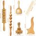 Set of 6 Wood Therapy Tools - Maderotherapy Massager Roller for Cellulite & Lymphatic Drainage | Gua Sha Tools in Box - Buy Online on GoSupps.com