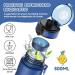 Luyiilo 500ml Leak-Proof Childrens Drinking Bottle - BPA-Free Sports Bottle for School Hiking & Gym with Fruit Insert - Blue - Buy Online on GoSupps.com