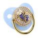 Bling Baby Pacifier - Soft Silicone Antistatic Skin-Friendly Design for 6-18 Months (Blue) - Buy Online on GoSupps.com