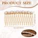 Ouligay 2-Piece Pearl & Crystal Hair Comb Set | Elegant Bridal Hair Accessories | Metal Side Combs & Hair Jewelry for Women - Buy Online on GoSupps.com