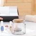 FOMIYES Nail Art Dappen Dish with Wooden Lid Acrylic Liquid Powder Dappen Monomer Dish Glass Crystal Cup Acrylic Powder Holder Acrylic Glass Jar for Nail Manicure Care Tools - Buy Online on GoSupps.com