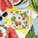 PAW 3-Layer Colorful Fruit Paper Napkins (33x33 cm) - 20 Pack for Birthdays Parties Weddings & Celebrations - Strawberry & Bees Design - Buy Online on GoSupps.com