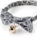 Necoichi Kiku Ribbon Bow Tie Cat Collar in Navy - Stylish and Comfortable - Buy Online on GoSupps.com