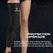HOPEFORTH Knee Calf Padded Compression Leg Sleeves 2 Pack - Medium | Sports Protective Gear for Football, Basketball, Volleyball, Soccer, Baseball, Tennis - Black - Buy Online on GoSupps.com