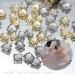 DIY Star Claw Rhinestones Snowflowers 3D Zircon Alloy Nails Crystal Gold Silver(2086) Style2086 - Buy Online on GoSupps.com
